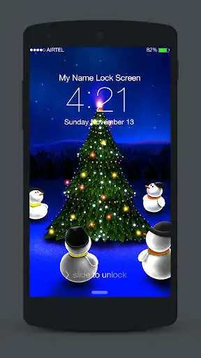 Play Christmas Neon Lock Screen