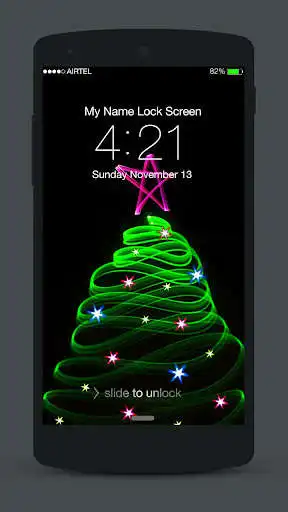 Play Christmas Neon Lock Screen