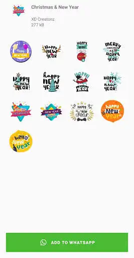 Play Christmas & New Year Stickers 2021 - WAStickerApps as an online game Christmas & New Year Stickers 2021 - WAStickerApps with UptoPlay