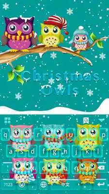 Play Christmas Owls Keyboard Theme