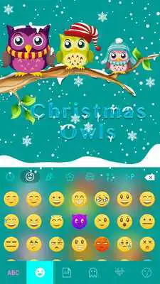 Play Christmas Owls Keyboard Theme