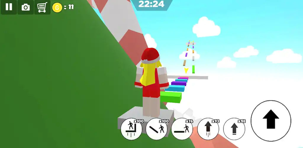 Play Christmas parkour sweet girl as an online game Christmas parkour sweet girl with UptoPlay