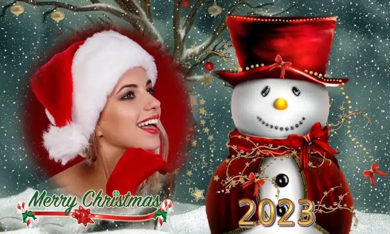 Play Christmas photo frame 2023 as an online game Christmas photo frame 2023 with UptoPlay