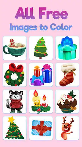 Play Christmas Pixel Art Coloring  and enjoy Christmas Pixel Art Coloring with UptoPlay