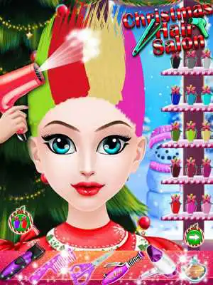 Play Christmas Princess Hair Salon