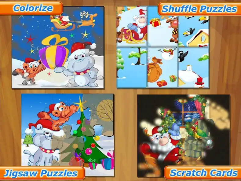 Play Christmas Puzzle: Santa  Pals as an online game Christmas Puzzle: Santa  Pals with UptoPlay