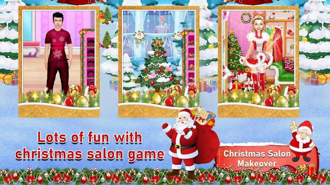 Play Christmas Salon Makeover: Makeup  Dress Up Game  and enjoy Christmas Salon Makeover: Makeup  Dress Up Game with UptoPlay