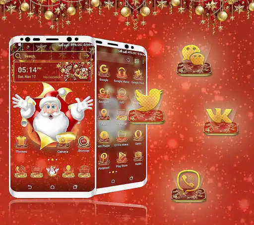 Play Christmas Santa Launcher Theme  and enjoy Christmas Santa Launcher Theme with UptoPlay