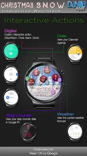 Play Christmas Snow HD Watch Face as an online game Christmas Snow HD Watch Face with UptoPlay