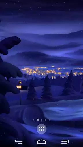 Play Christmas Snowing Wallpaper