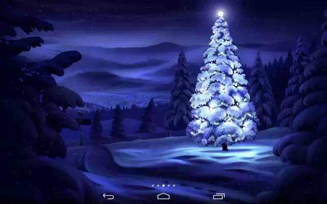 Play Christmas Snowing Wallpaper