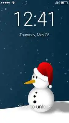 Play Christmas Snowman Lock Screen