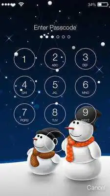 Play Christmas Snowman Lock Screen