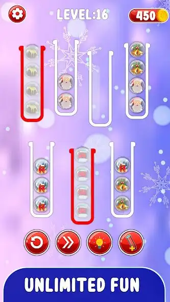 Play Christmas Sort Puzzle Game as an online game Christmas Sort Puzzle Game with UptoPlay