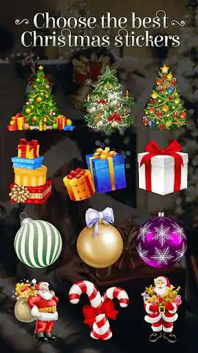 Play Christmas Stickers for Photos 2018 as an online game Christmas Stickers for Photos 2018 with UptoPlay