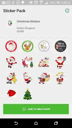 Play Christmas Stickers for Whatsapp 2018 as an online game Christmas Stickers for Whatsapp 2018 with UptoPlay