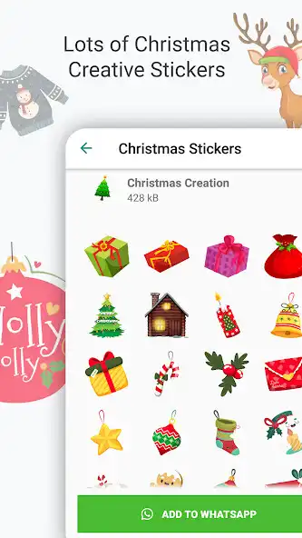 Play Christmas Stickers for Whatsapp (WAStickersApp) as an online game Christmas Stickers for Whatsapp (WAStickersApp) with UptoPlay