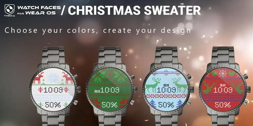 Play Christmas Sweater Watch Face as an online game Christmas Sweater Watch Face with UptoPlay