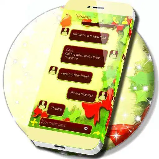 Free play online Christmas Theme SMS  APK