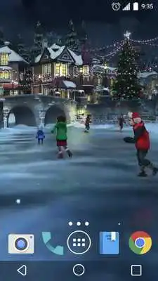 Play Christmas Town Live Wallpaper