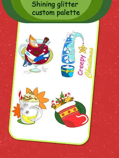 Play Christmas Treats Coloring Book as an online game Christmas Treats Coloring Book with UptoPlay