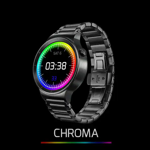 Play Chroma Watch face  and enjoy Chroma Watch face with UptoPlay