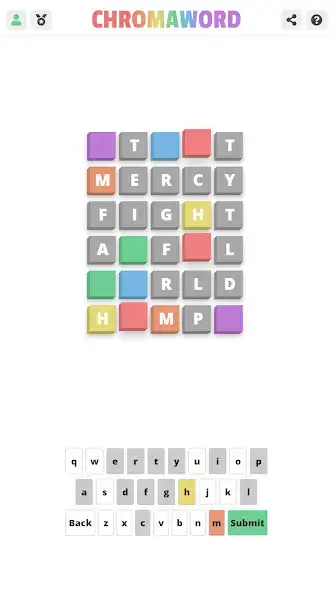 Play Chromaword  and enjoy Chromaword with UptoPlay