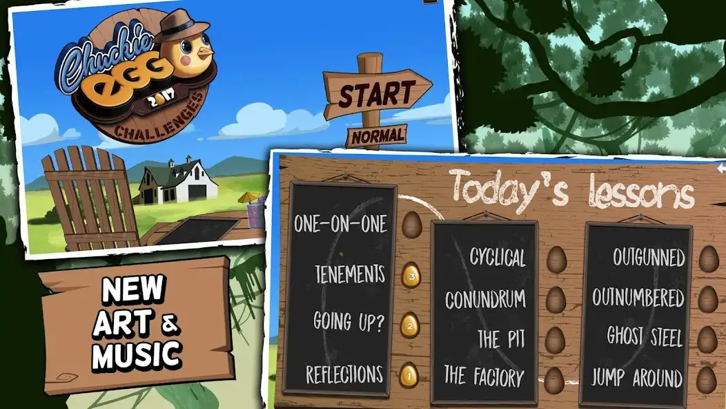 Play Chuckie Egg 2017 Challenges as an online game Chuckie Egg 2017 Challenges with UptoPlay