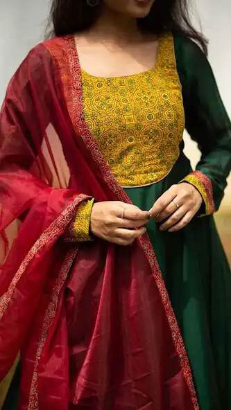 Play Chudidhar Neck Designs 2022 as an online game Chudidhar Neck Designs 2022 with UptoPlay