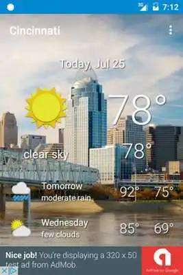Play Cincinnati, OH - weather
