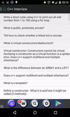 Play C++ Interview QA