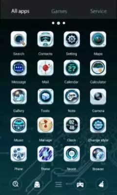 Play Circuit Board 3D  V Launcher Theme