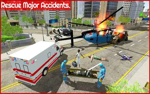 Play City Ambulance Rescue Duty Sim as an online game City Ambulance Rescue Duty Sim with UptoPlay