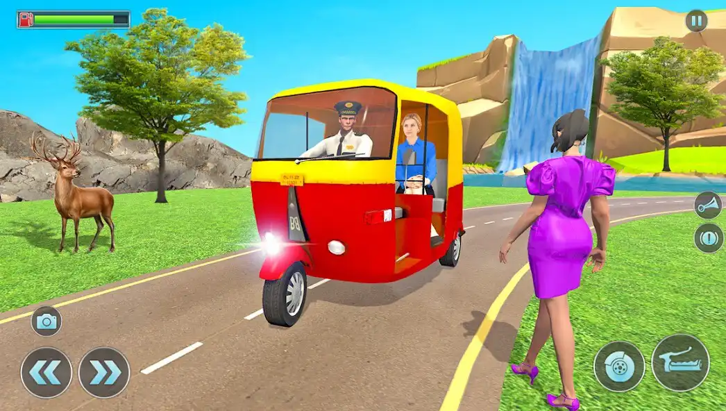 Play City Auto Rickshaw Simulator as an online game City Auto Rickshaw Simulator with UptoPlay