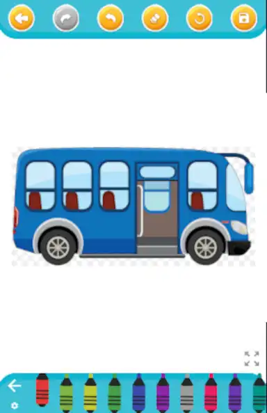 Play city bus - coloring book as an online game city bus - coloring book with UptoPlay