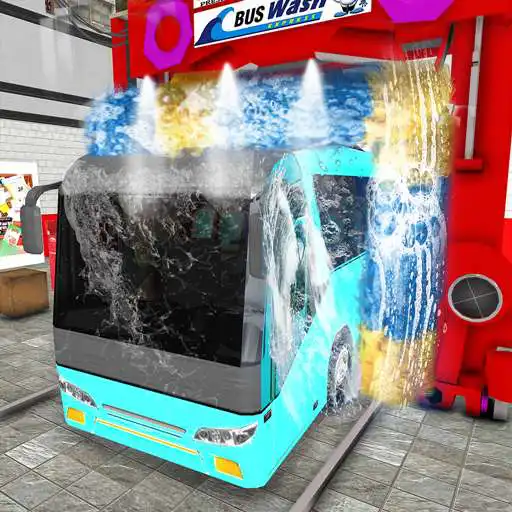Play City Bus Wash Simulator: Gas Station Car Wash Game APK