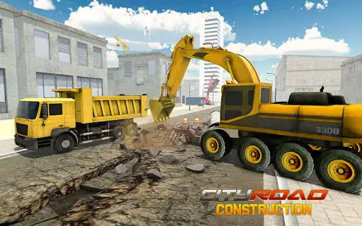 Play City Construction Snow Excavator Simulator as an online game City Construction Snow Excavator Simulator with UptoPlay