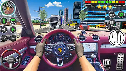 Play City Driving School: Car Games as an online game City Driving School: Car Games with UptoPlay