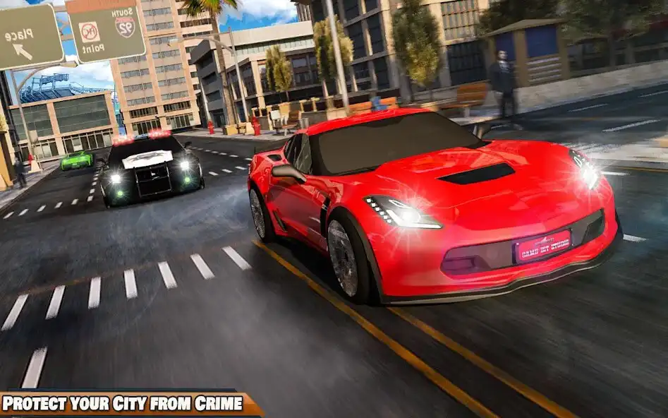 Play City Gangster Police Car Game as an online game City Gangster Police Car Game with UptoPlay