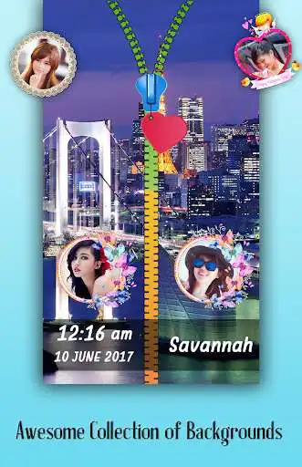 Play City Night Zipper Lock Screen  and enjoy City Night Zipper Lock Screen with UptoPlay