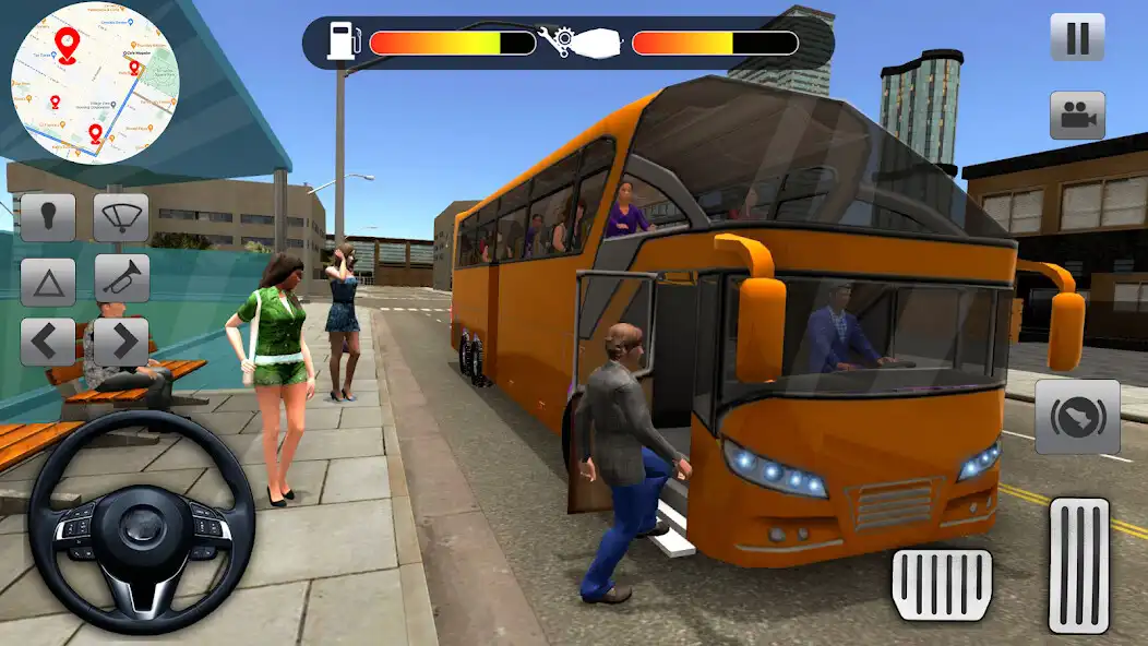 Play City passenger bus simulator as an online game City passenger bus simulator with UptoPlay