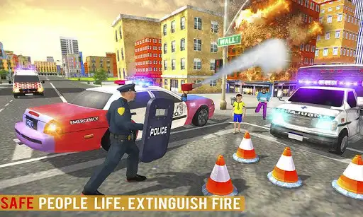 Play City police Emergency Hero Rescue as an online game City police Emergency Hero Rescue with UptoPlay