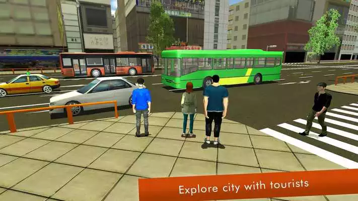 Play City Tourist Guide Bus Driving 3D