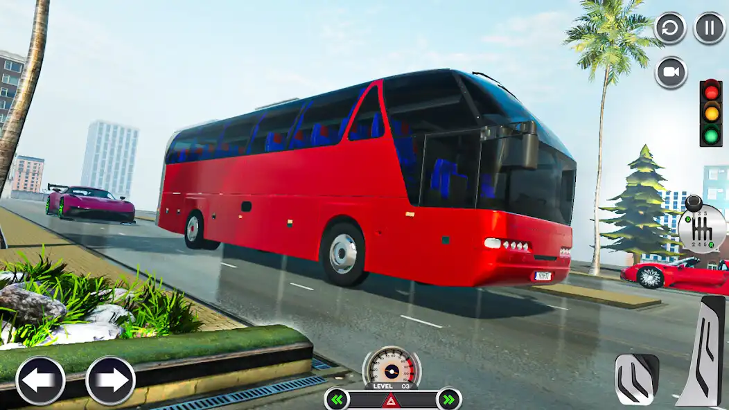 Play City Traffic Bus Sim Game 2023 as an online game City Traffic Bus Sim Game 2023 with UptoPlay