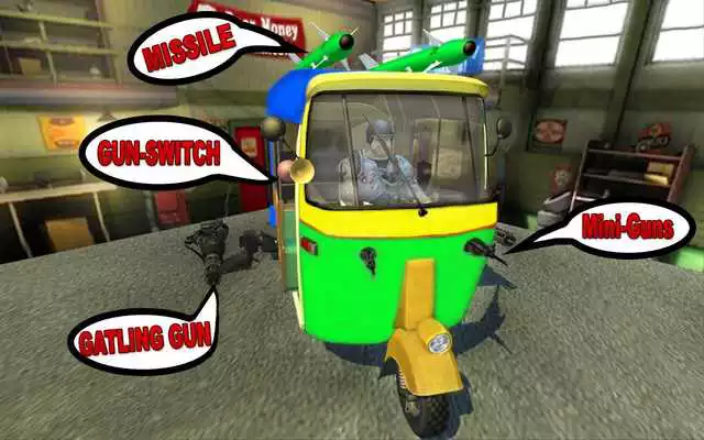 Play City Tuk Tuk Auto Rickshaw Gun Fighter