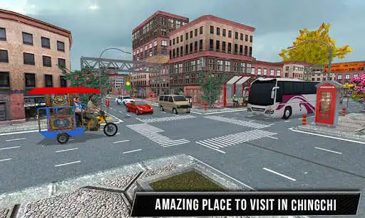 Play City Tuk Tuk Chingchi Drive 3D as an online game City Tuk Tuk Chingchi Drive 3D with UptoPlay