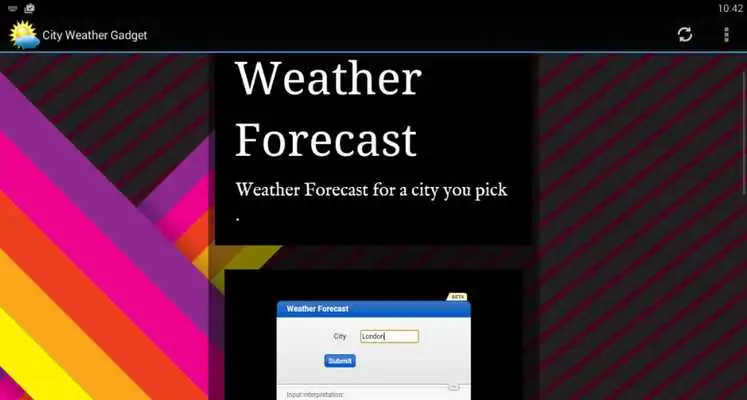 Play City Weather Gadget