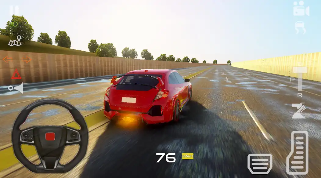 Play Civic Sport Car Simulator 2023 as an online game Civic Sport Car Simulator 2023 with UptoPlay