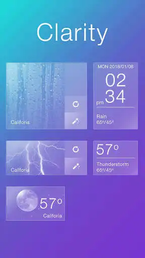 Play Clarity GO Weather Widget Theme  and enjoy Clarity GO Weather Widget Theme with UptoPlay