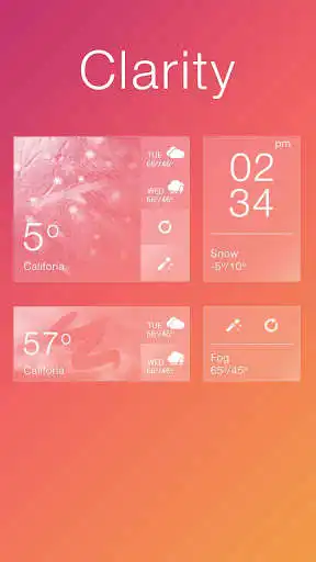 Play Clarity GO Weather Widget Theme as an online game Clarity GO Weather Widget Theme with UptoPlay